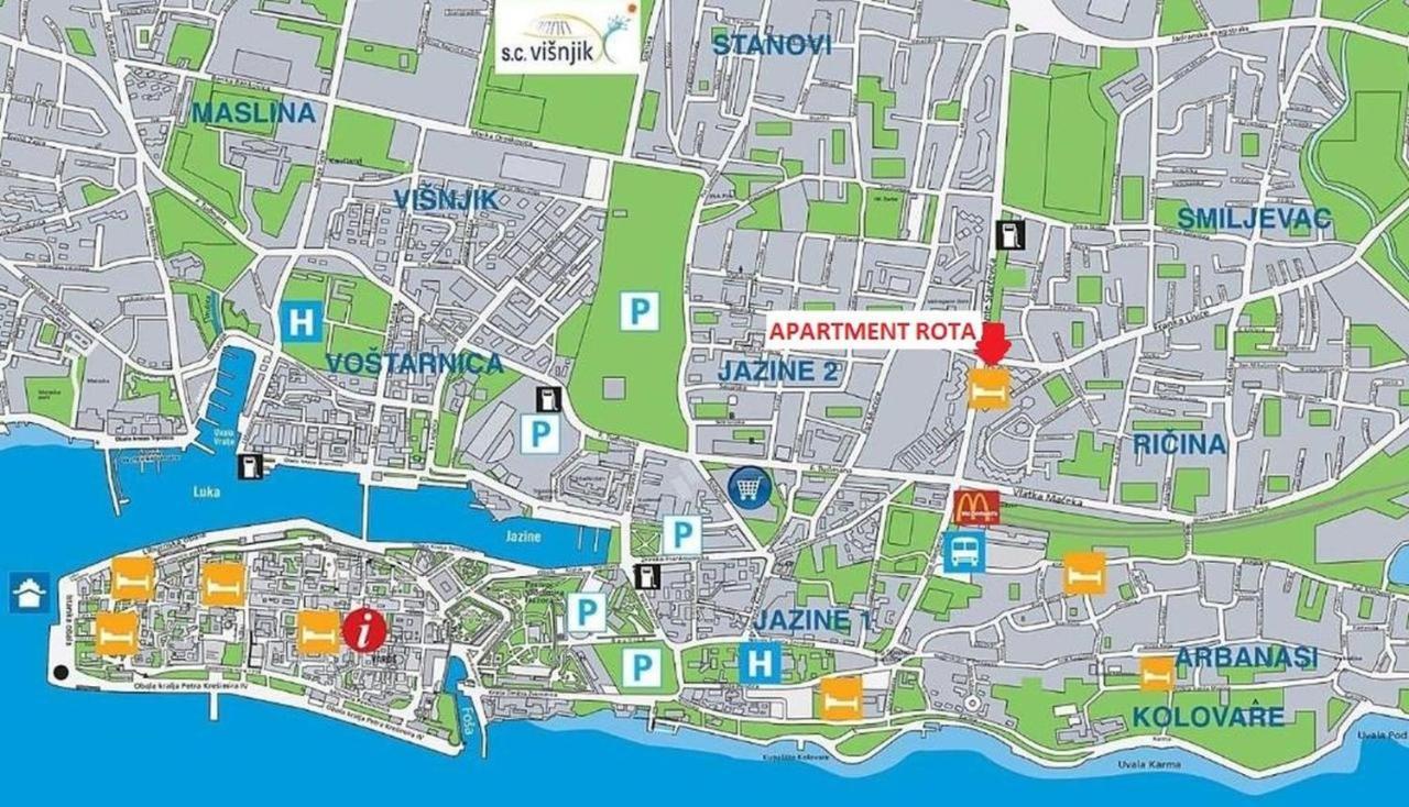 Apartment Rota Zadar Eksteriør bilde